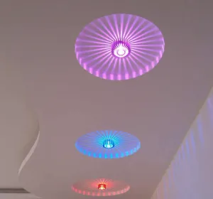 سقف 3 واط ، لون ليد حديث RGB ، Sconce ، . 3W Ceiling, Modern RGB LED Color, Sconce, Hotel KTV,