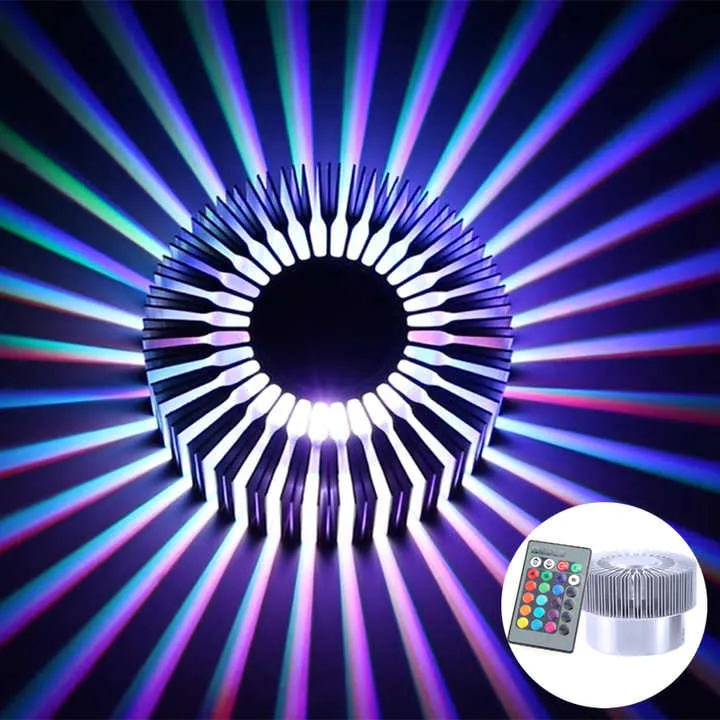 سقف 3 واط ، لون ليد حديث RGB ، Sconce ، . 3W Ceiling, Modern RGB LED Color, Sconce, Hotel KTV,