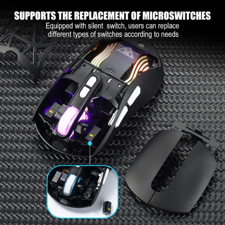 ماوس لاسلكي RGB 42 Ghz قابل للتعديل DPI . Wholesale Wireless Mouse RGB 42Ghz Adjustable DPI