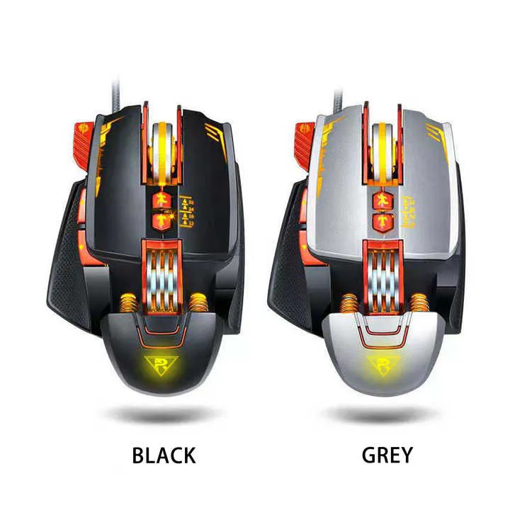 ماوس ألعاب سلكي قابل للبرمجة RGB مجاني مع . Free RGB Programmable Wired Gaming Mouse with