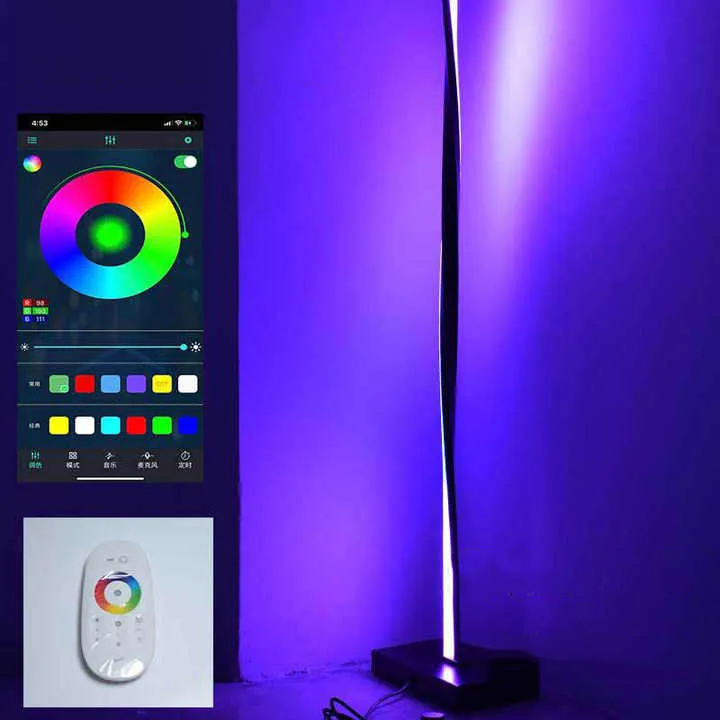 أدى RGB ملونة ضوء الزاوية أريكة لغرفة المعيشة . LED RGB Colorful Corner Light Sofa Living Room Bedroom