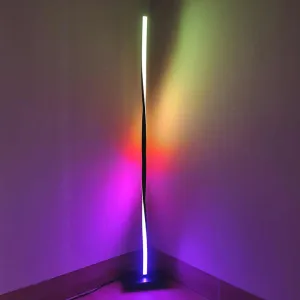 أدى RGB ملونة ضوء الزاوية أريكة لغرفة المعيشة . LED RGB Colorful Corner Light Sofa Living Room Bedroom