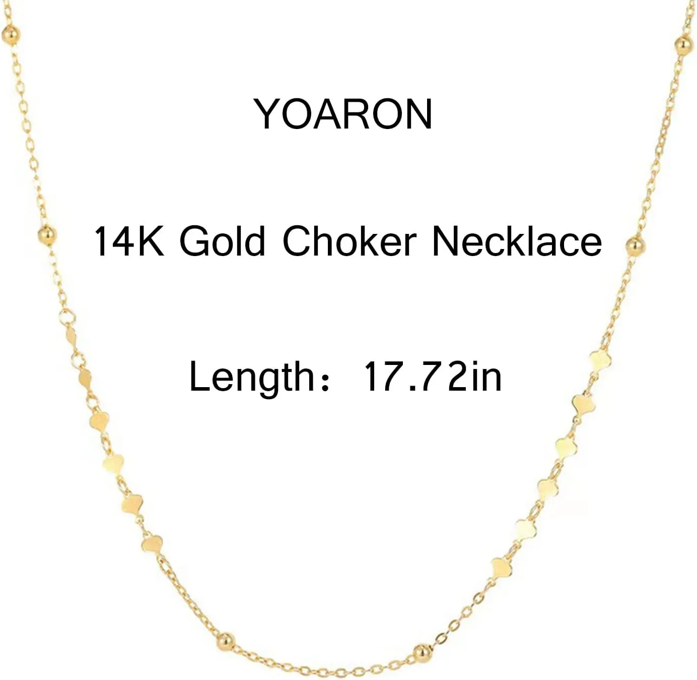 14K Gold/Silver Dainty Choker Necklaces for Women Adjustable Sparkling Stacking Necklaces Aesthetic Simple Chain Necklace Minimalist Jewelry Gifts for Mom Girlfriend