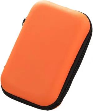 1/5Pcs Travel Cable Organizer,Data Headphone Bag Electronic Organizer, Waterproof Storage Bag,Net Mesh Cord Accessories Organizer Case for Cables,Chargers,Hard Drive,Game Cards, Orange