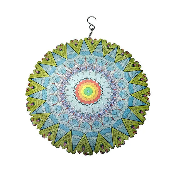 (2024 Hot Sale) 3D kleurrijke winddraaiende mandala