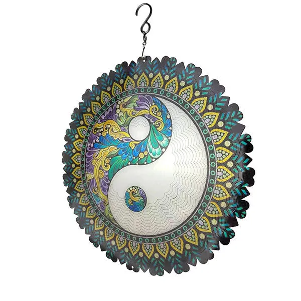 (2024 Hot Sale) 3D kleurrijke winddraaiende mandala