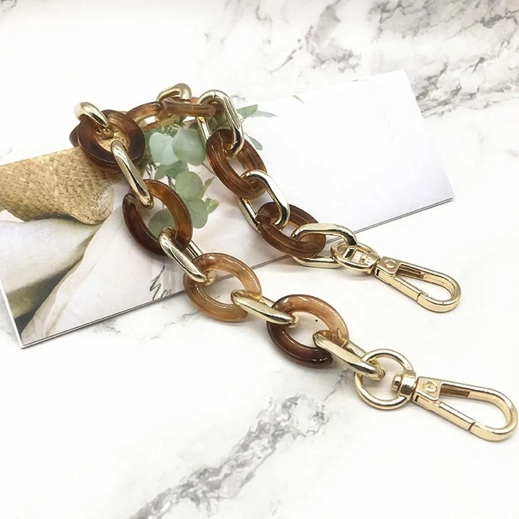 38cm Acrylic Resin Bag Strap for Shoulder Bag Plastic Handbag Chain Strap Belts Handles Chain Bag Wild Color Accessories