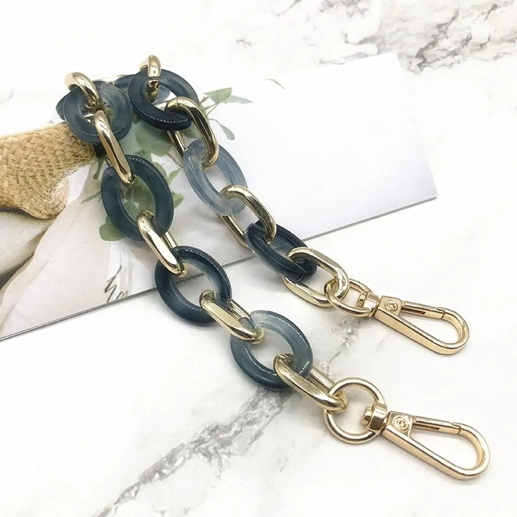 38cm Acrylic Resin Bag Strap for Shoulder Bag Plastic Handbag Chain Strap Belts Handles Chain Bag Wild Color Accessories