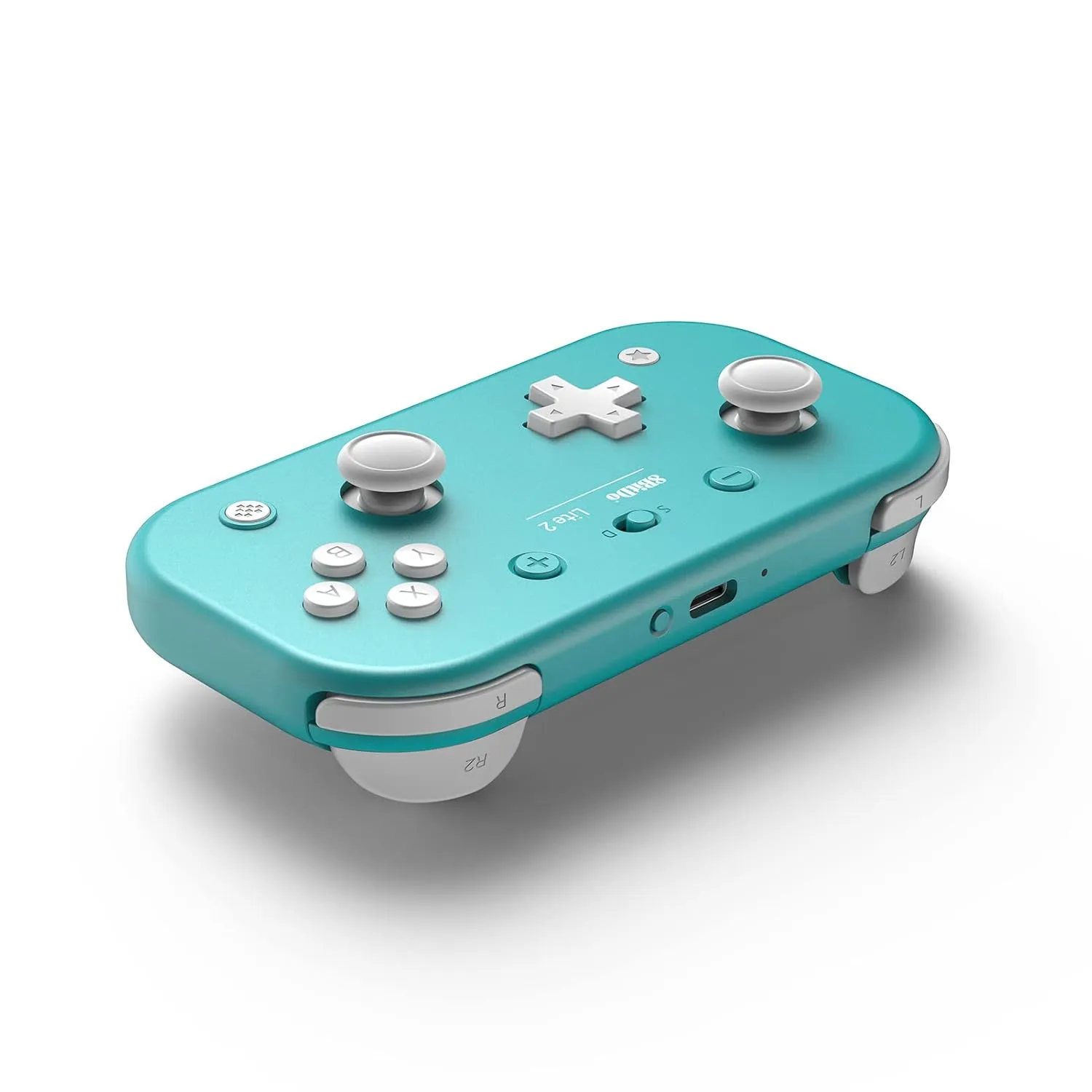 8Bitdo Lite 2 Bluetooth Controller with Motion Controls, Linear Motors Vibration, Joysticks, Triggers and D-pad, Wireless Gamepad for Switch, Android & Raspberry Pi (Turquoise)