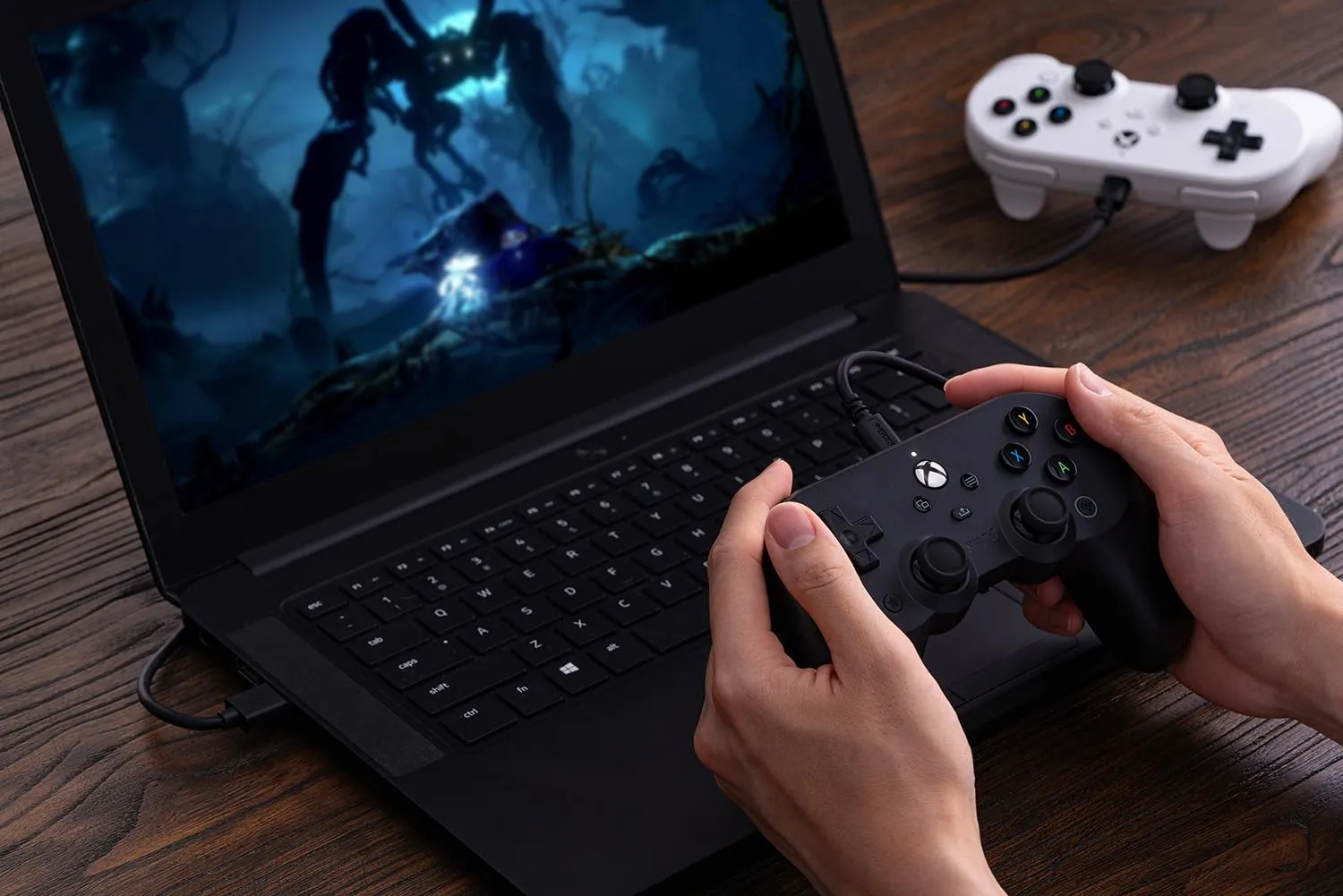 8Bitdo Pro 2 Wired Controller for Xbox, Hall Effect Joysticks and Hall Triggers, 3.5mm Audio Jack, Compatible with Xbox Series X|S, Xbox One, Windows 10/11 - Officially Licensed (Black)