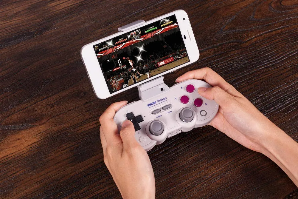 8Bitdo Sn30 Pro Bluetooth Gamepad (G Classic Edition) with Hall Effect Joystick Update Joysticks Rumble Vibration Gamepad for Windows, MacOS, Android, Steam, Switch