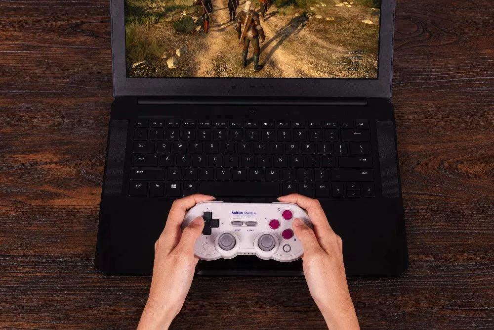 8Bitdo Sn30 Pro Bluetooth Gamepad (G Classic Edition) with Hall Effect Joystick Update Joysticks Rumble Vibration Gamepad for Windows, MacOS, Android, Steam, Switch
