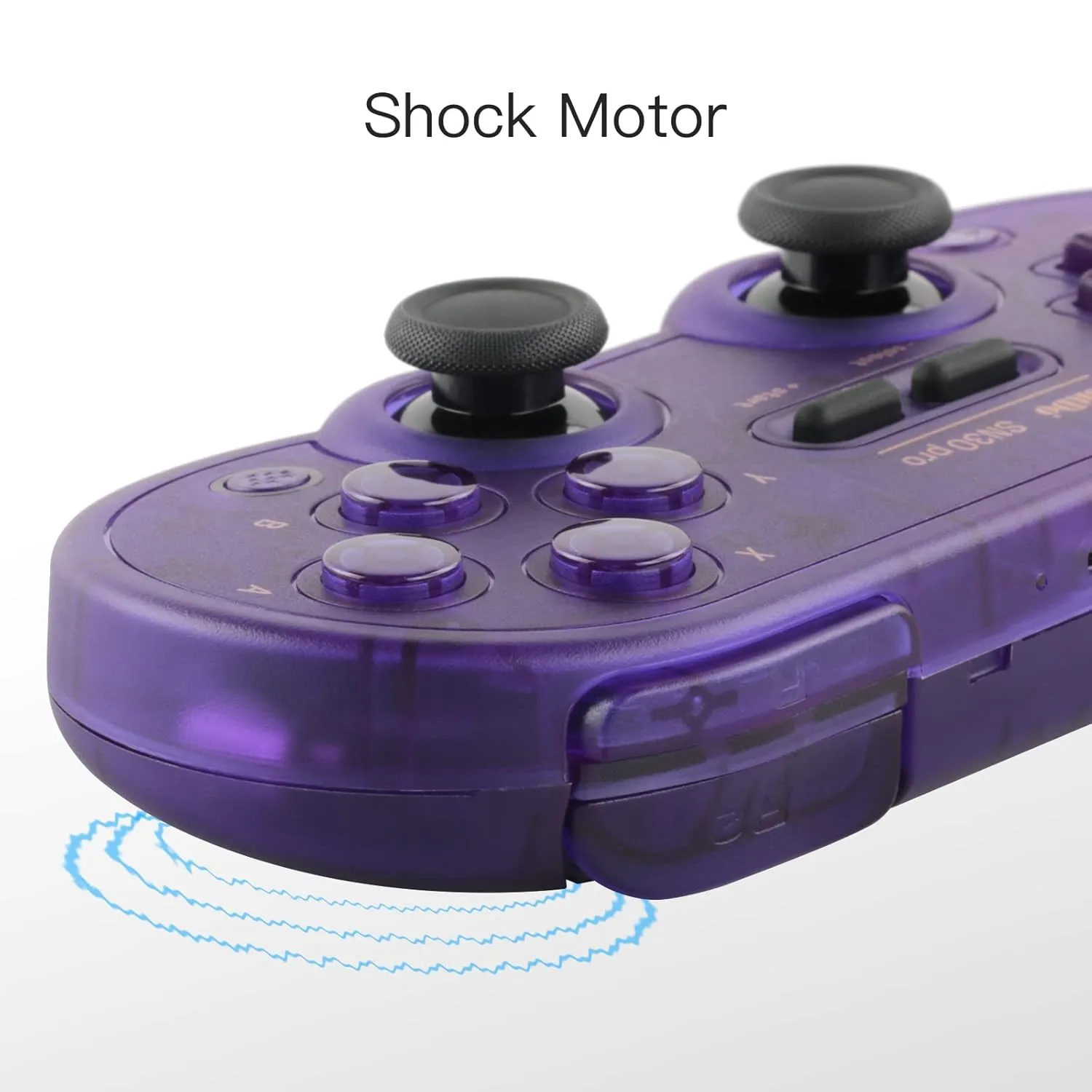 8Bitdo SN30 Pro Wireless Bluetooth Controller (Hall Effect Joystick Update) with Joysticks Rumble Vibration USB-C Cable Gamepad Compatible with Switch,Windows, Mac OS, Android, Steam (Crystal Purple)