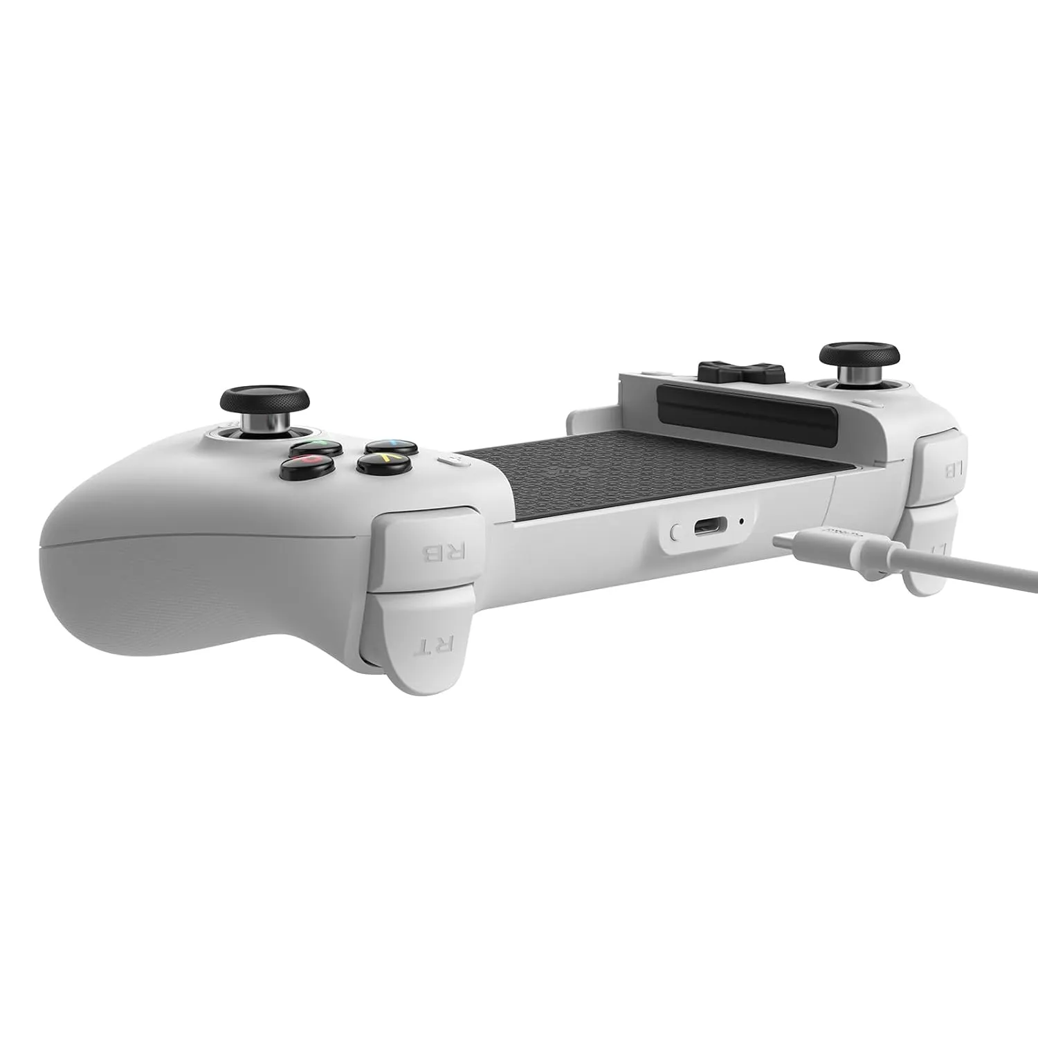 8Bitdo Ultimate Mobile Gaming Bluetooth Controller for Android Devices with Hall Effect Joysticks and Hall Triggers, Back Buttons, Mapping and Turbo Function (White)