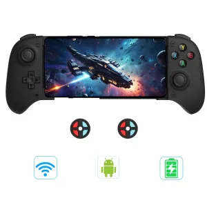 8Bitdo Ultimate Mobile Gaming Controller for Android, Bluetooth Phone Controller for Android with Hall Effect Joysticks and Hall Triggers (Black)