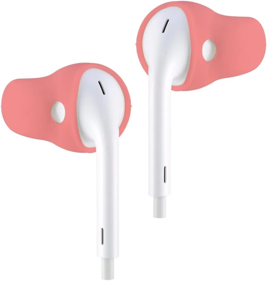 ACOUS Design Purest Earbuds Covers Anti-Slip Sport Covers Compatible with Apple EarPods and AirPods (Pale Red)