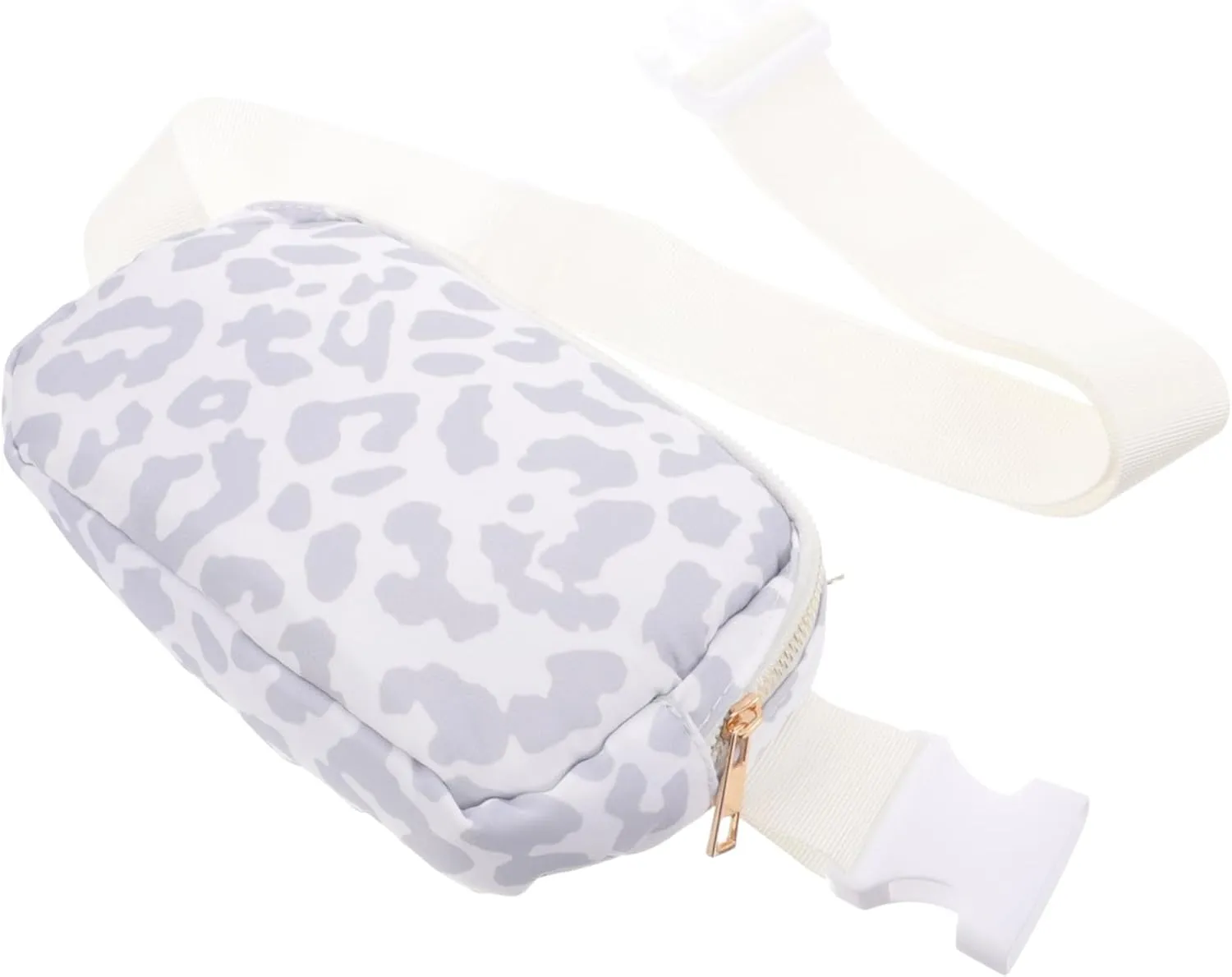 Adjustable Running Waist Pack for Men Women Fashionable Fanny Pack with Adjustable Strap for Hiking Workout Travel Leopard Print