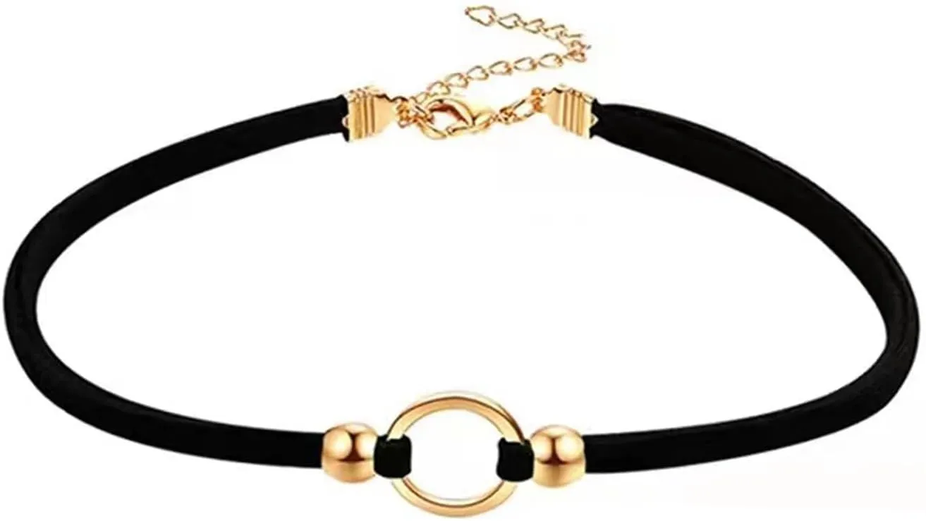 Aktully Black Choker Necklaces for Women Velvet Lace Choker Collar Necklace Goth Layered Choker Necklaces for Women Jewelry