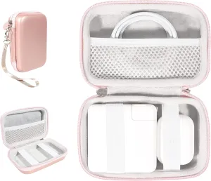 Alltravel Rose Gold S Accessory Case for MacBook Pro/Air, Magic Trackpad/Mouse, Pencil, MagSafe Duo, AirPods Pro (2nd Gen), Chargers & Hub