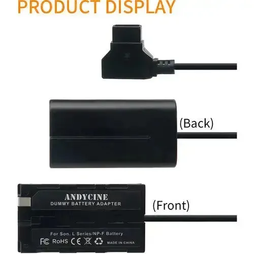 ANDYCINE D-Tap to Sony NP-F L-Series Dummy Battery