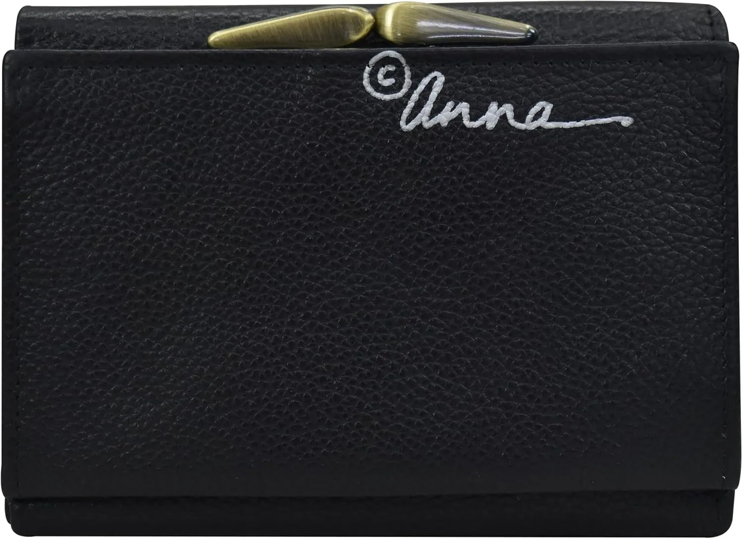 Anna by Anuschka Hand Painted Womens Leather Ladies Three Fold Wallet