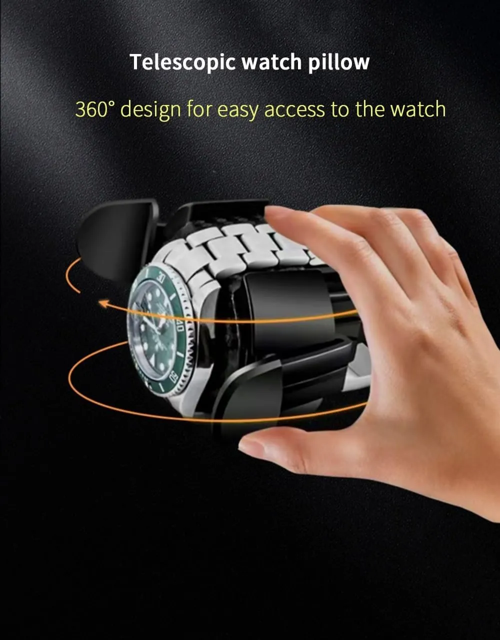 Automatic Watch Winder Box with Quiet Motor Luxury Mechanical Watch Storage Case 5 Rotation Mode Setting Fit Lady and Man Watches (C 12 0)