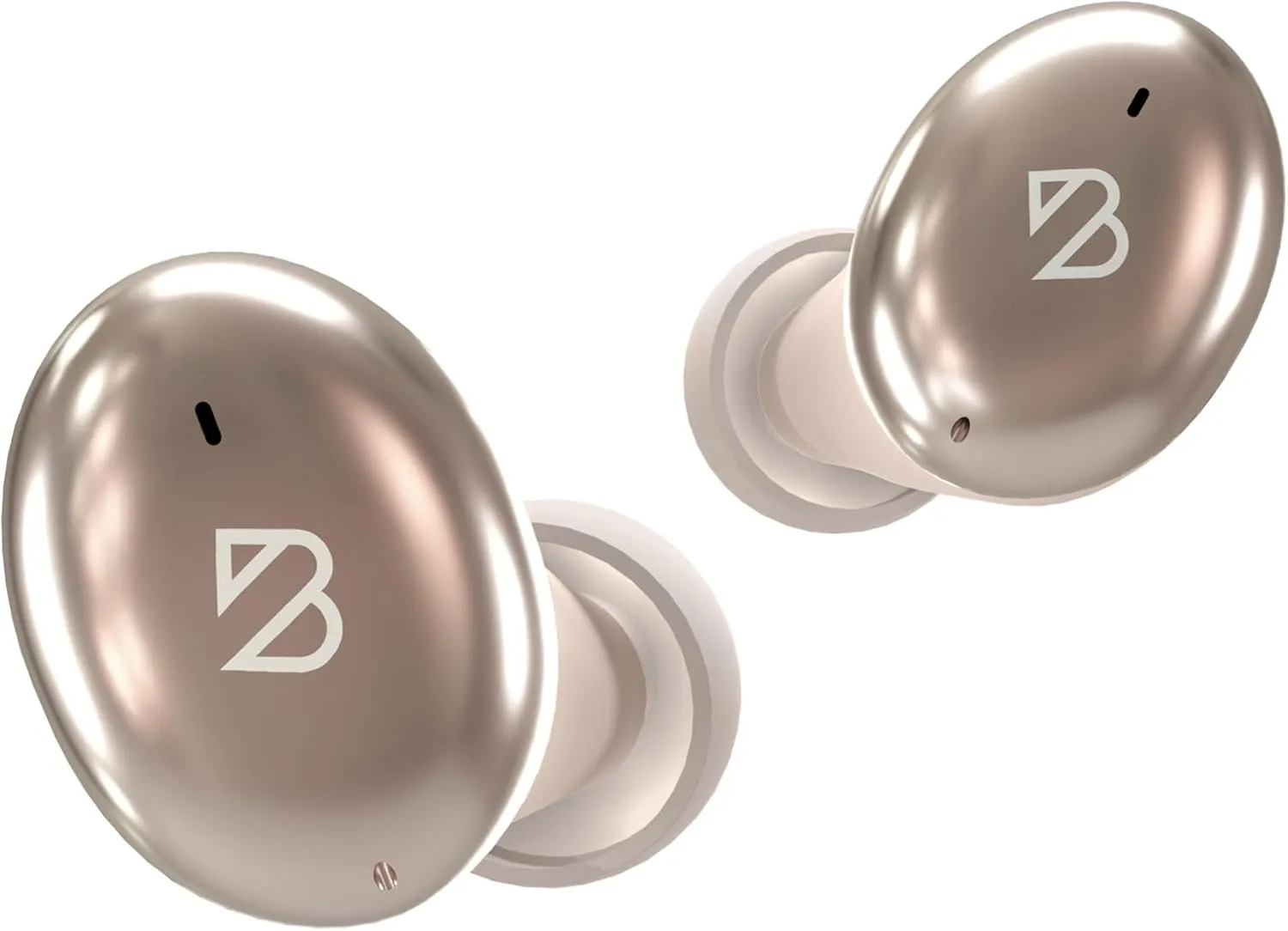 Back Bay Audio Tempo 30 Wireless Earbuds for Small Ears - Award-Winning Sound, Sweatproof Bluetooth Earbuds, Comfortable Ear Buds for Women, Gold Earphones Small Ear Canals, Long Battery Headphones