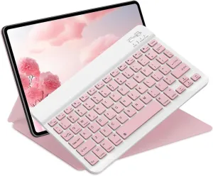 Bluetooth Keyboard for iPad 10th Generation, iPad Pro 13/12/11/10/9/8/7 inch, iPad Air 13/11th Gen, iPad mini, Samsung Xiaomi Tablets, etc. - Slim Wireless Portable Travel Office Computer Accessories