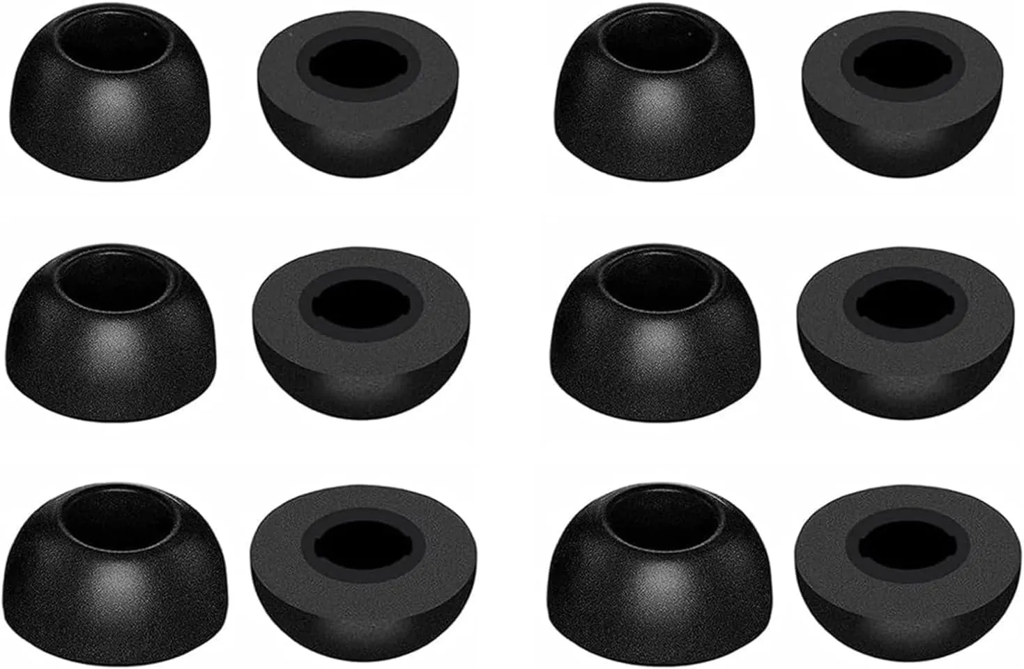 BLUEWALL Foam Ear Tips Compatible with Powerbeats Pro 2, 6 Pairs S/M/L Sizes Eartips Replacement Memory Foam Earbuds Tips, Compatible with Powerbeats PB Pro 2 Black