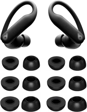 BLUEWALL Foam Ear Tips Compatible with Powerbeats Pro 2, 6 Pairs S/M/L Sizes Eartips Replacement Memory Foam Earbuds Tips, Compatible with Powerbeats PB Pro 2 Black