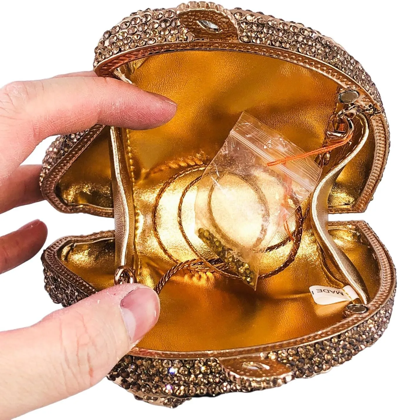 Boutique De FGG Horse Head Crystal Clutch Bags Women Animal Rhinestone Evening Handbags Party Crystal Clutch Purses,Mini