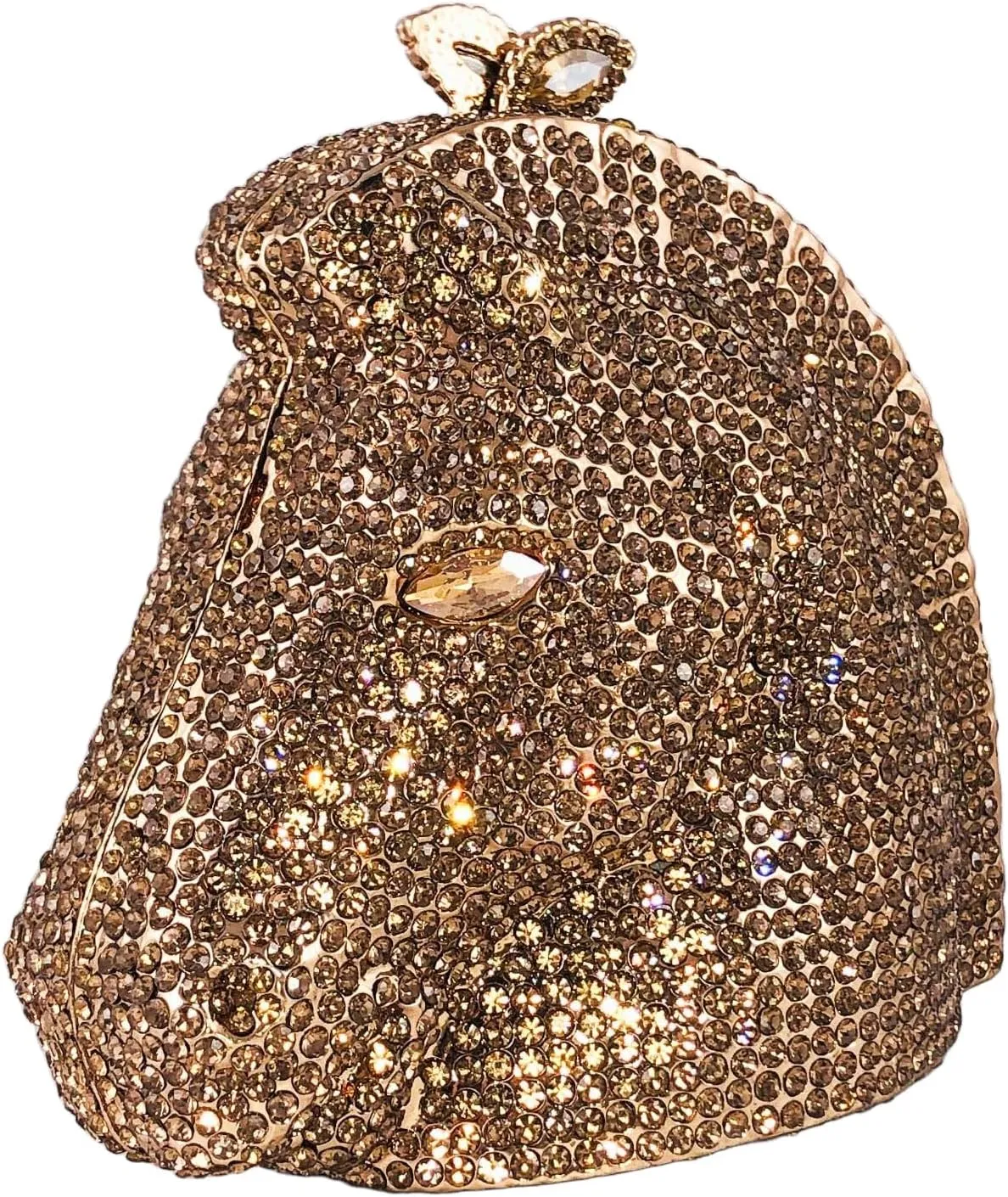 Boutique De FGG Horse Head Crystal Clutch Bags Women Animal Rhinestone Evening Handbags Party Crystal Clutch Purses,Mini