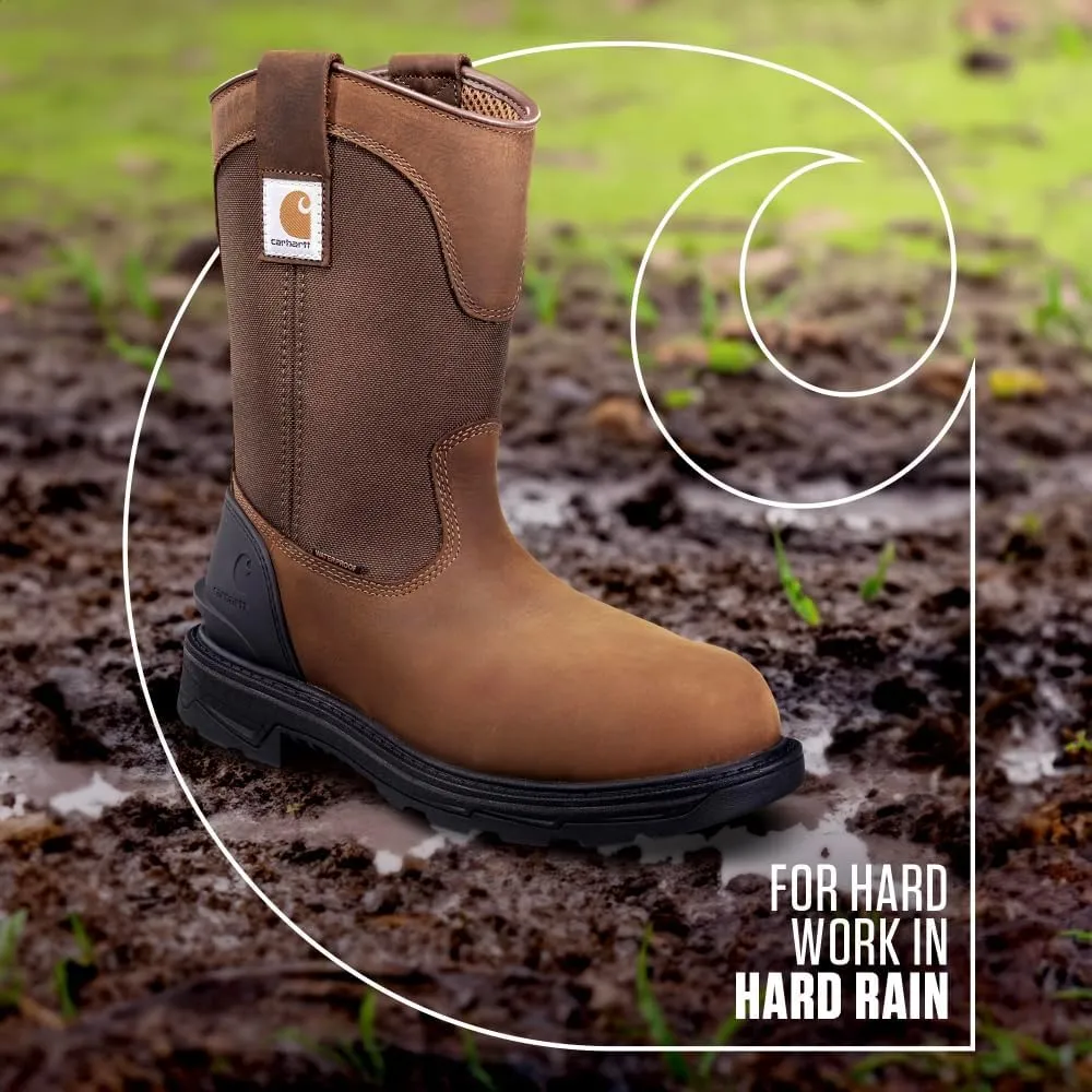 Carhartt Men's Ironwood Waterproof 11" Alloy Toe Wellington Work Boot
