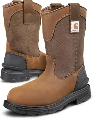 Carhartt Men's Ironwood Waterproof 11" Alloy Toe Wellington Work Boot