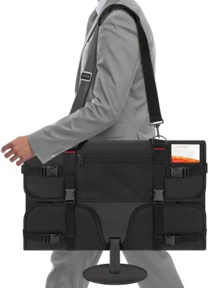 Carrying Case for 27" LCD Screens and Monitors, Travel Case With Padded Velvet Lining & Adjustable Shoulder Strap, Protective Bag Computer Dust Covers