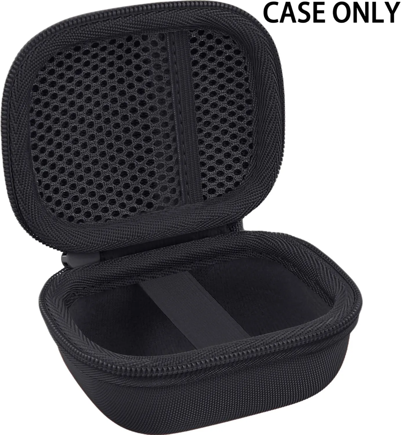 co2CREA Hard Case for Beats Powerbeats Pro 2 with Carabiner Clip, Shockproof Earbuds Storage Box  Protective Travel Cover for Powerbeats Pro 2 Wireless Bluetooth Earbuds (Jet Black Case)