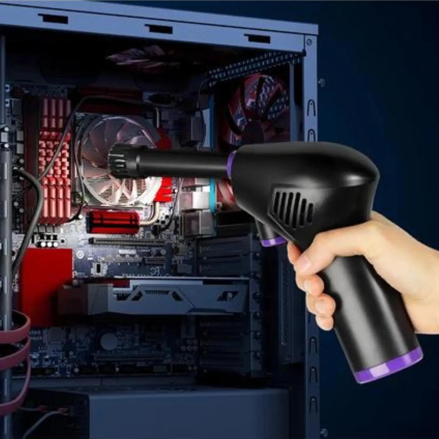 Cordless Electric Air Duster Blower Cleaner for Keyboards, Electronics
