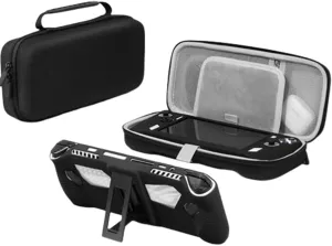 Coyktonty Hard Carrying Case for Asus ROG ALLY X/ ASUS ROG Ally Console and Accessories,Hard Shell Travel Protective Storage Bag Fits for Rog ALLY and Accessories (Black Stand   Storage Case)