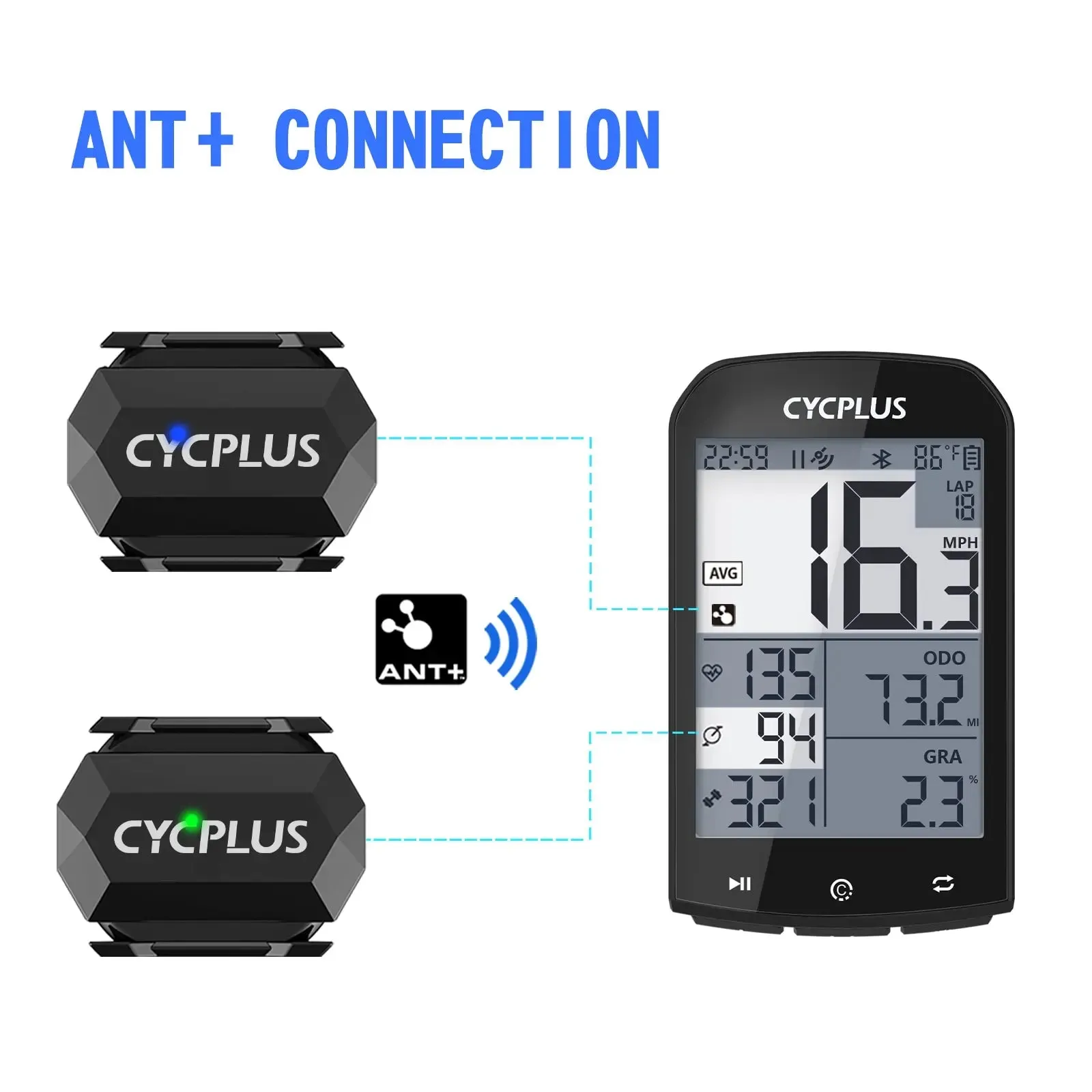 Cycplus Dual Sensor Speedometer for Xoss Bike Computer