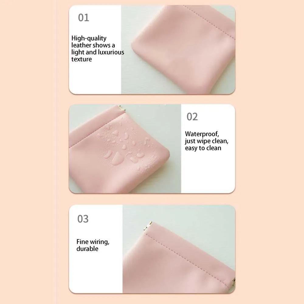 Data Cable Storage Bag,Leather Data Cable Case,Waterproof Electronics Accessories Storage Cases,Compact Cable Storage,Portable Travel Organizer Bag,for Chargers and More