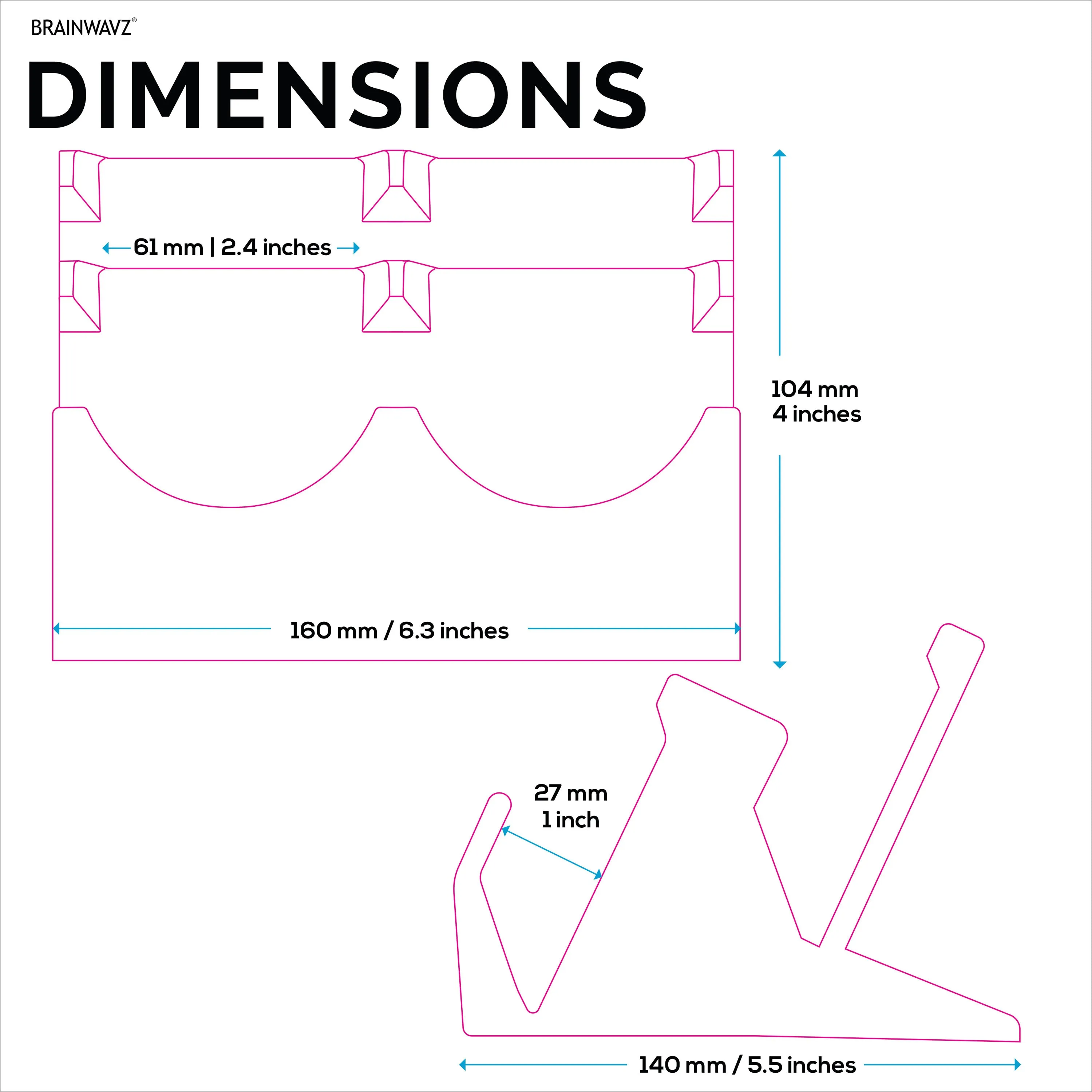 Desktop Quad PC Mouse Stand Holder for Gaming & Office Mice From Logitech, Razer, Corsair & More