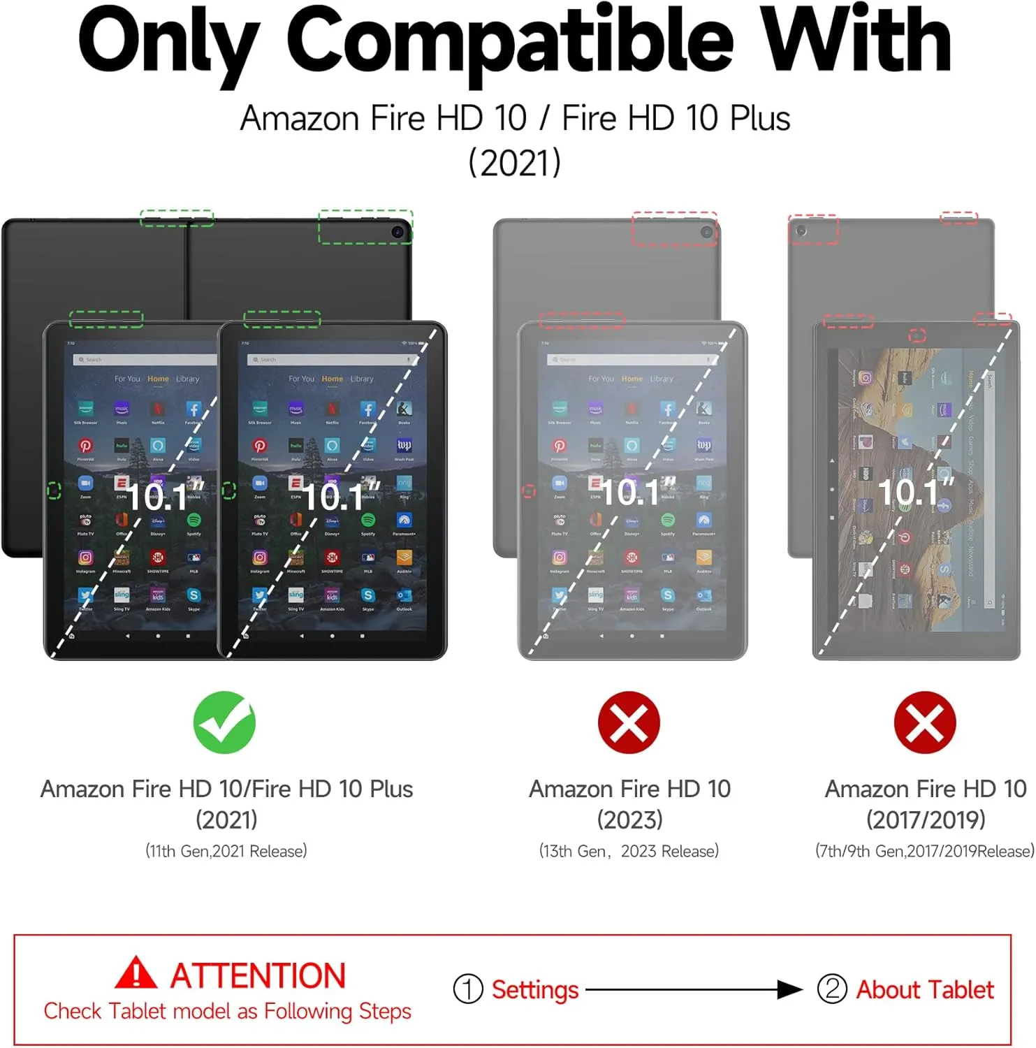 Dexnor Tablet Case for Amazon Fire HD 10 and 10 Plus 10.1" (Only Fit 11th Gen/2021 Release), [Built in Screen Protector & Kickstand] Heavy Duty Shockproof Full Body Protective Cover-Green