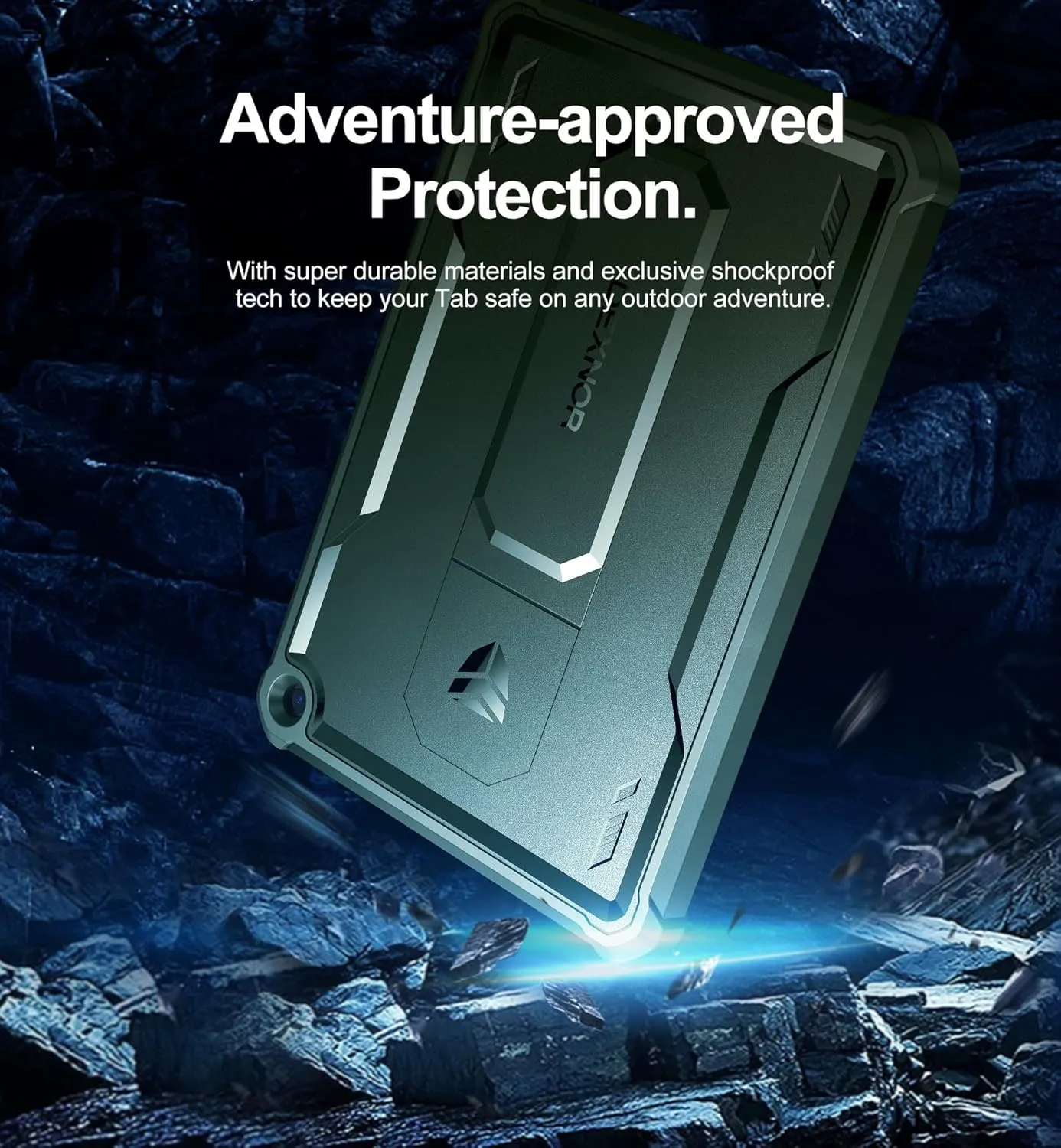 Dexnor Tablet Case for Amazon Fire HD 10 and 10 Plus 10.1" (Only Fit 11th Gen/2021 Release), [Built in Screen Protector & Kickstand] Heavy Duty Shockproof Full Body Protective Cover-Green
