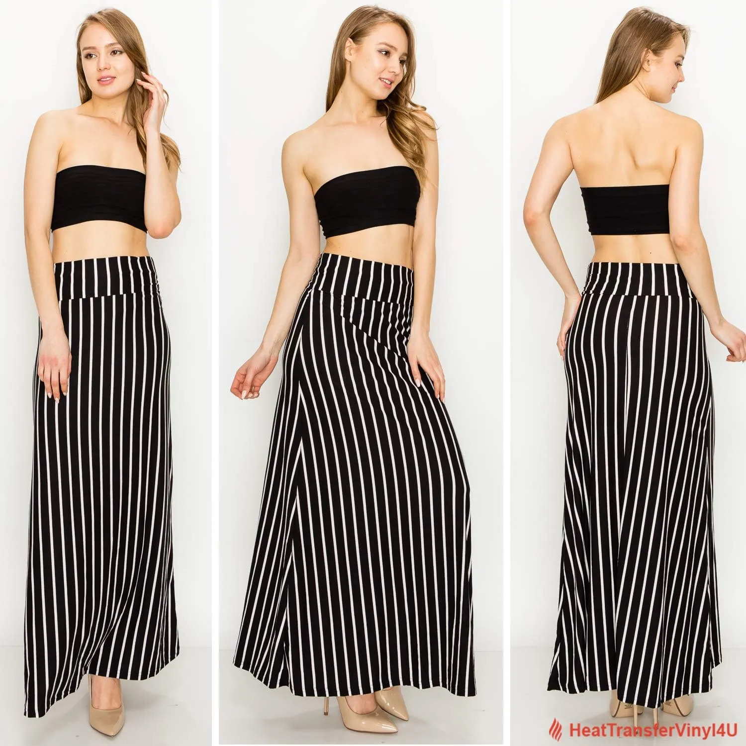 Eevee Women's Beautiful Fold Over Maxi Skirt (ONE Size)