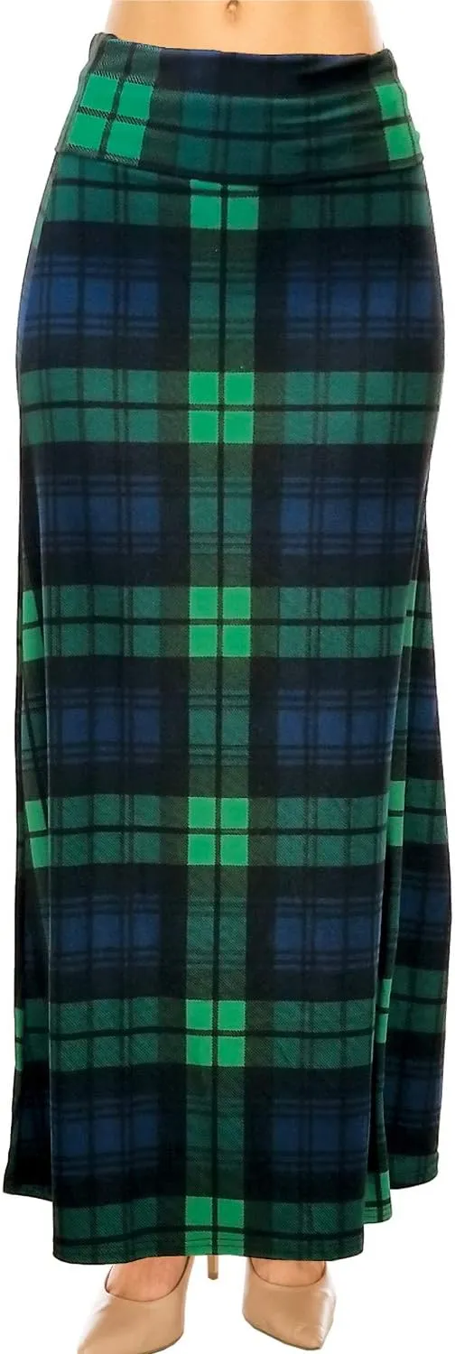Eevee Women's Beautiful Fold Over Maxi Skirt (ONE Size)