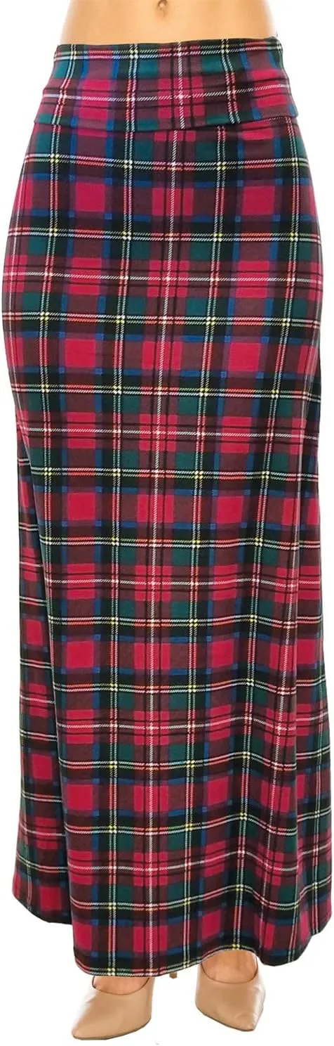 Eevee Women's Beautiful Fold Over Maxi Skirt (ONE Size)
