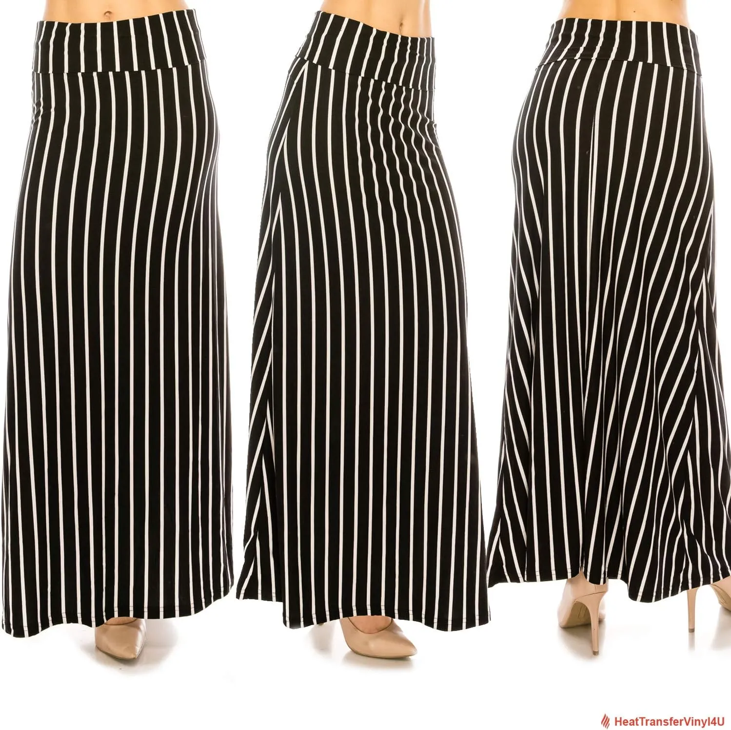 Eevee Women's Beautiful Fold Over Maxi Skirt (ONE Size)