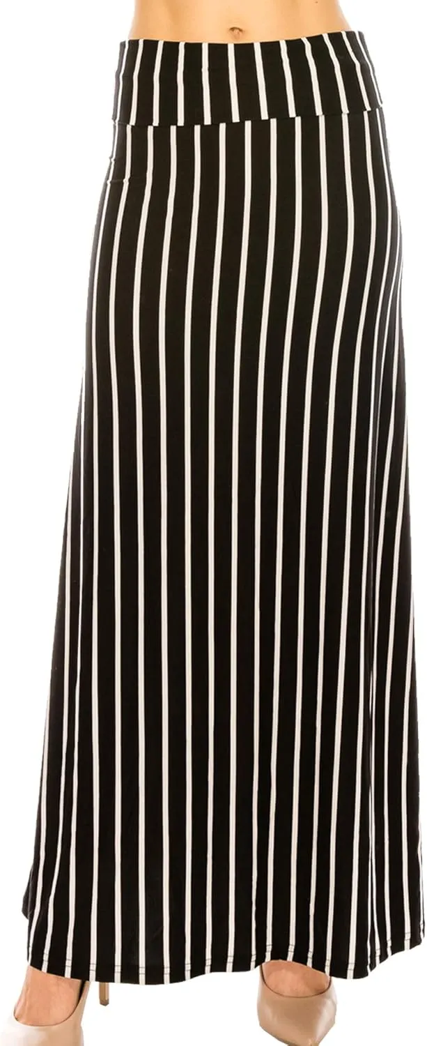 Eevee Women's Beautiful Fold Over Maxi Skirt (ONE Size)