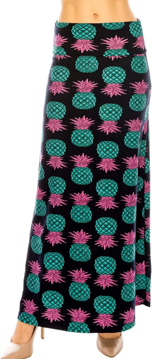 Eevee Women's Fold Over Maxi Skirt (ONE Size)
