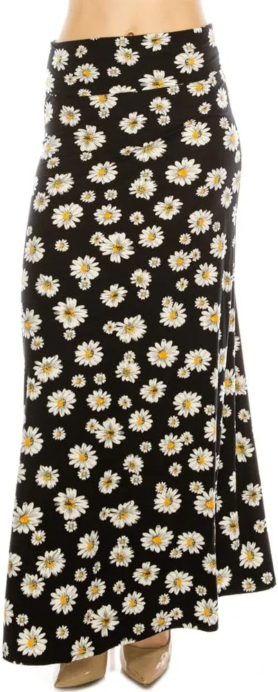 Eevee Women's Fold Over Maxi Skirt (ONE Size)